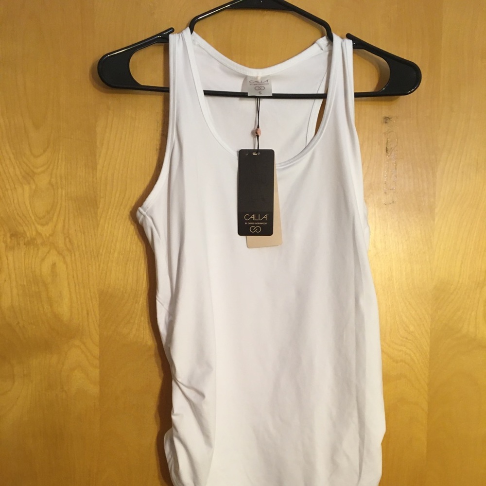 NWT🎉 CALIA by Carrie white tank top size XS